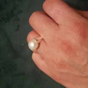 Beautiful 925 real pearl ring